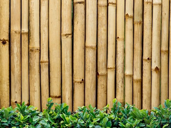 custom bamboo fence